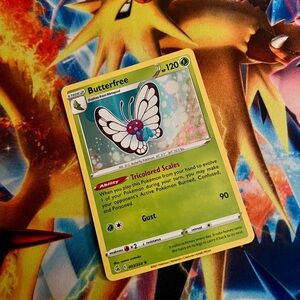 Pokémon Butterfree Fusion Strike holo card 2021